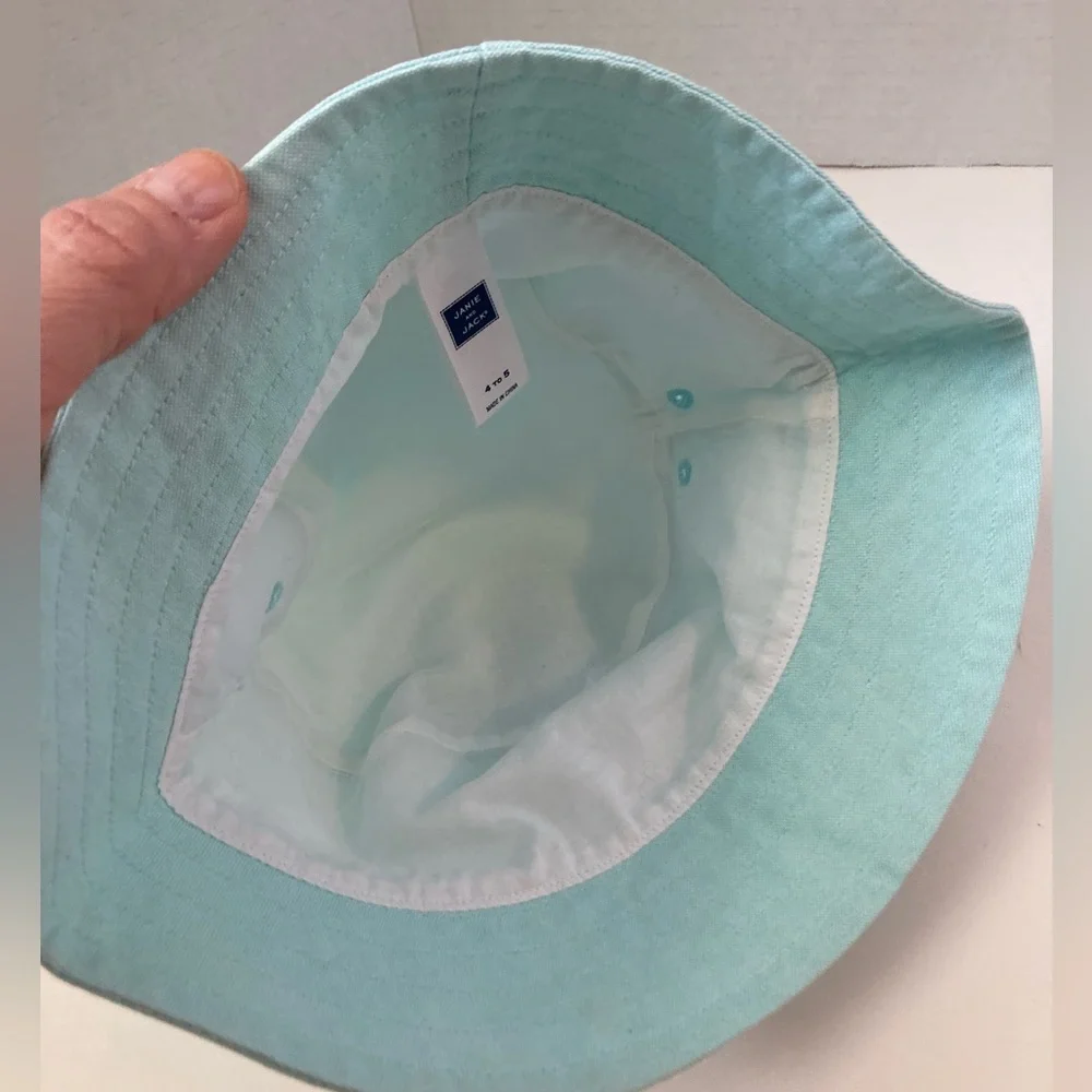 Janie and Jacket Bucket Hat Mint Green/Aqua Blue 4 to 5